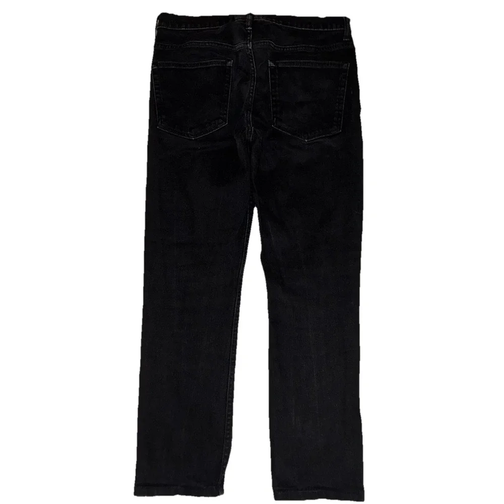 EVERLANE Jeans Men's 32 Black The Slim Jean Stretch Ankle Hemmed 32x27‎ *altered